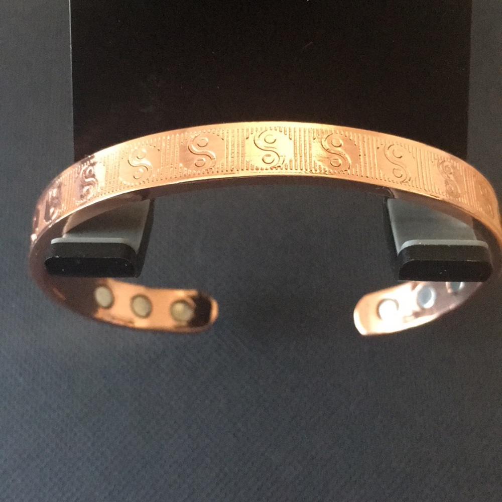Copper Bracelet with Ohm design